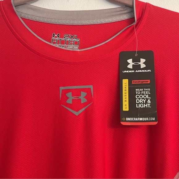 NWT Under Armour Mens UA Baseball Heat Gear Long Sleeve shirt - Picture 2 of 3